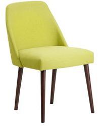 CasaCraft Corfinio Arm Chair In Green Colour With Cappucino Legs