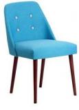 CasaCraft Corfinio Chair In Blue Color With Buttons