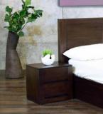 CasaCraft Emerico Night Stand In Dark Walnut Finish