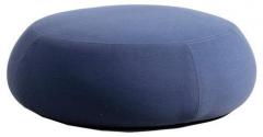 CasaCraft Fabio Big Size Pouffe in Gunmetal Color Colour