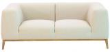 CasaCraft Felciano Two Seater Sofa In Pale & Dark Earl Grey Colour