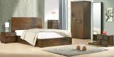 CasaCraft Felipa Queen Size Bed With Box Storage In Antique Grey Finish