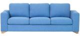 CasaCraft Iganzio Three Seater Sofa In Aegean Blue Colour