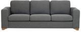 Casacraft Iganzio Three Seater Sofa In Platinum Grey Colour