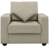 CasaCraft Jordana One Seater Sofa In Beige Colour