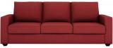 CasaCraft Jordana Three Seater Sofa In Cherry Colour