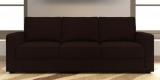 CasaCraft Jordana Three Seater Sofa In Saddle Brown Colour