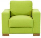 CasaCraft L'Aquila One Seater Sofa In Citron Green Colour