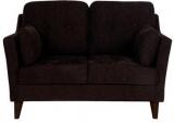 CasaCraft Liliana Two Seater Sofa In Chestnut Brown Colour