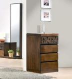 CasaCraft Lorita Chest Of Four Drawers In Amelia Oak Finish