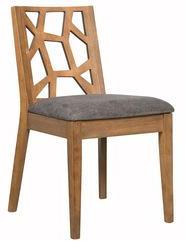 CasaCraft Manuel Dining Chair In Cocoa & Seal Colour