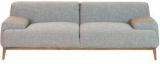 CasaCraft Molina Three Seater Sofa In Ash Grey Colour