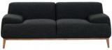 Casacraft Molina Two Seater Sofa In Carbon Black Colour