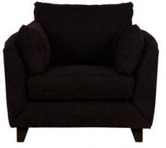 CasaCraft Nikole One Seater Sofa in Chestnut Brown Colour