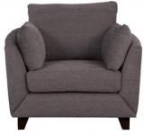 CasaCraft Nikole One Seater Sofa In Slate Grey Colour