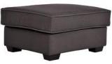 CasaCraft Oritz Ottoman In Charcoal Grey Colour