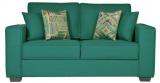 CasaCraft Oritz Two Seater Sofa With Throw Cushions In Jade Colour