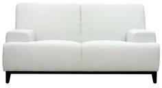 CasaCraft Palmira Double Seater Sofa With Throw Pillows In Pearl White Colour