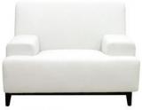 CasaCraft Palmira One Seater Sofa In Pearl White Colour