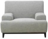 CasaCraft Palmira One Seater Sofa In Silver Grey Colour