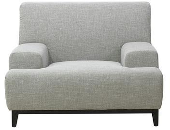 CasaCraft Palmira Single Seater Sofa In Silver Grey Colour