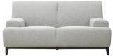 CasaCraft Palmira Two Seater Sofa In Silver Grey Colour