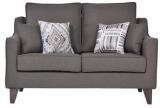 CasaCraft Pamplona Two Seater Sofa In Charcoal Grey Colour