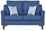 CasaCraft Pamplona Two Seater Sofa In Teal Blue Colour