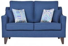 CasaCraft Pamplona Two Seater Sofa in Teal Blue Colour