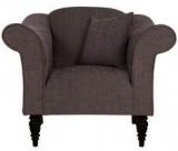 CasaCraft Paulina One Seater Sofa In Slate Colour