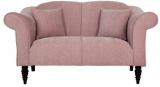 CasaCraft Paulina Two Seater Sofa In Salmon Pink Colour