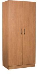 CasaCraft Rico 2 Door Plywood Wardrobe With Brown Oak Finish With Hettich Hardware