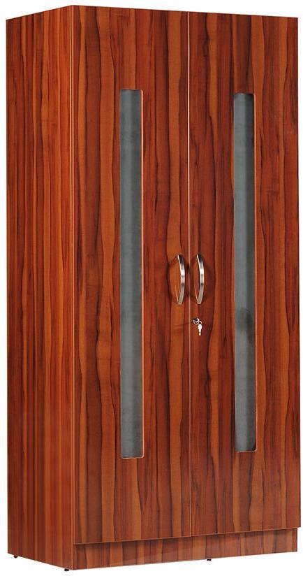 CasaCraft Rico Two Door Marine Plywood Wardrobe in Orchard Delight with Tan Cambric Internal Finish