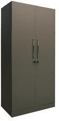 CasaCraft Rico Two Door Marine Plywood Wardrobe In Pine Nut With Sparkle Grey Finish Internals And Hettich Hardware