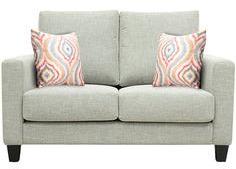 CasaCraft Rio Grande Double Seater Sofa With Throw Pillows In Silver Grey Colour