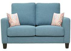 CasaCraft Rio Grande Double Seater Sofa With Throw Pillows With Throw Pillows In Sapphire Colour