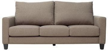 CasaCraft Rio Grande Three Seater Sofa With Throw Pillows In Pewter Colour