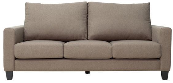 CasaCraft Rio Grande Three Seater Sofa with Throw Pillows in Pewter Colour