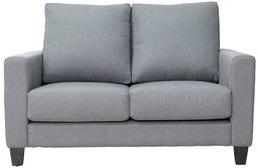 CasaCraft Rio Grande Two Seater Sofa With Throw Pillows In Slate Grey Colour