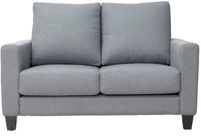 CasaCraft Rio Grande Two Seater Sofa with Throw Pillows in Slate Grey Colour