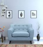 CasaCraft San Bruno One Seater Sofa In Ice Blue Colour