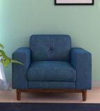 CasaCraft San Dimas One Seater Sofa In Midnight Blue Colour