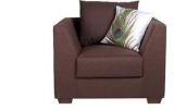 CasaCraft San Fernando One Seater Sofa In Brown Colour