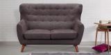 CasaCraft San Juan Two Seater Sofa In Cedar Brown Colour