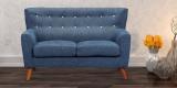 CasaCraft San Pablo Two Seater Sofa In Oxford Blue Colour