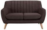 CasaCraft San Pio Two Seater Sofa In Chestnut Brown Colour