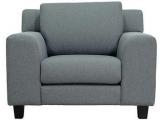 CasaCraft Santa Lucia One Seater Sofa In Ash Grey Colour