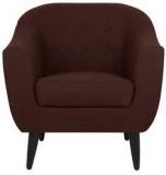 CasaCraft Tokyo Totally One Seater Sofa In Dark Brown Colour