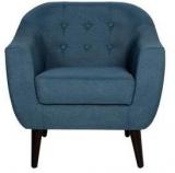 CasaCraft Tokyo Totally One Seater Sofa In Navy Blue Colour