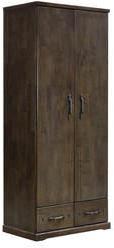 CasaCraft Two Door Wardrobe With Two Drawers In Wenge Colour